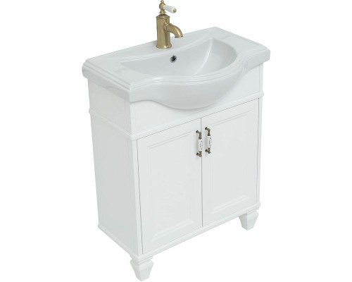 Тумба с раковиной Aquanet Валенса New Классик 65 273540 Белая матовая