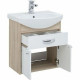 Тумба с раковиной Aquanet Грейс 60 212653 подвесная Дуб сонома Белая