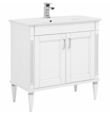 Тумба с раковиной Aquanet Селена 70 273435 Белая Серебро