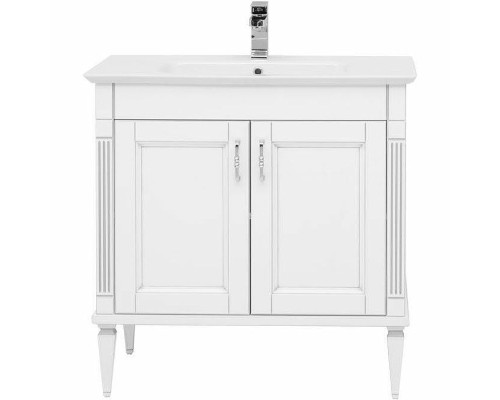 Тумба с раковиной Aquanet Селена 70 273435 Белая Серебро