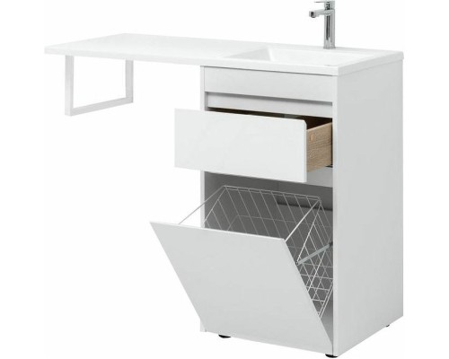 Тумба с раковиной Aquanet Токио 110 R 239299 Белая