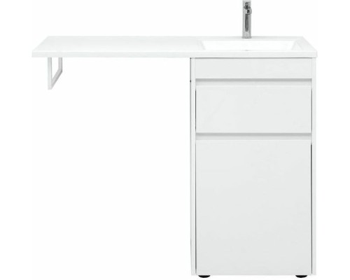 Тумба с раковиной Aquanet Токио 110 R 239299 Белая