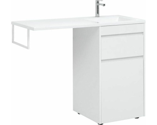 Тумба с раковиной Aquanet Токио 110 R 239299 Белая