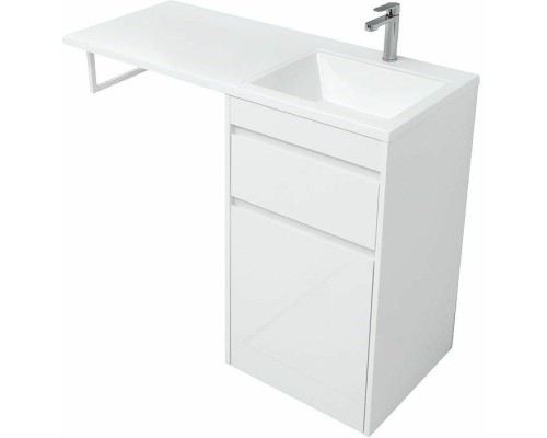 Тумба с раковиной Aquanet Токио 110 R 239299 Белая