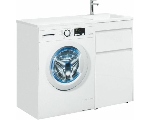 Тумба с раковиной Aquanet Токио 110 R 239299 Белая