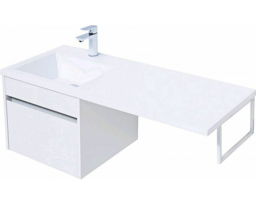 Тумба с раковиной Aquanet Токио 110 L 239208 подвесная Белая