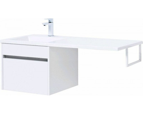 Тумба с раковиной Aquanet Токио 110 L 239208 подвесная Белая