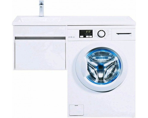 Тумба с раковиной Aquanet Токио 110 L 239208 подвесная Белая