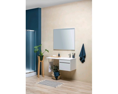 Тумба с раковиной Aquanet Токио 110 R 239209 подвесная Белая