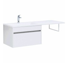 Тумба с раковиной Aquanet Токио 130 L 239217 подвесная Белая