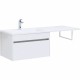 Тумба с раковиной Aquanet Токио 130 L 239217 подвесная Белая