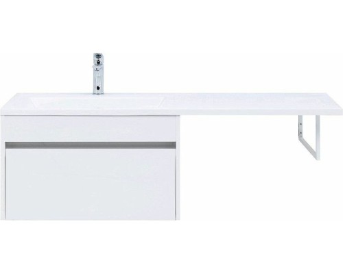 Тумба с раковиной Aquanet Токио 130 L 239217 подвесная Белая