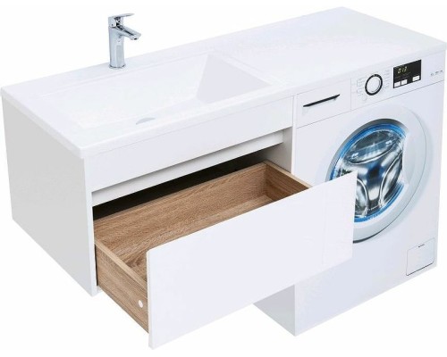 Тумба с раковиной Aquanet Токио 130 L 239217 подвесная Белая