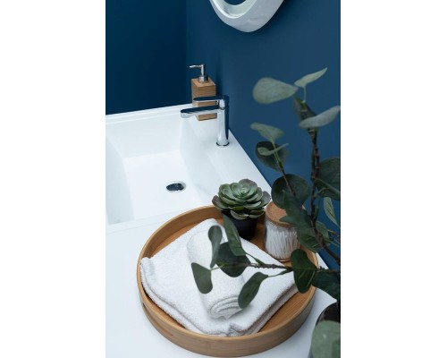 Тумба с раковиной Aquanet Токио 130 L 239217 подвесная Белая