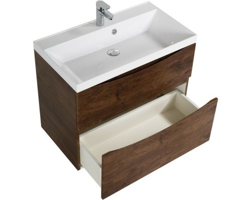 Тумба под раковину BelBagno Marino 80 MARINO-H60-800-2C-SO-RW-P подвесная Rovere Moro