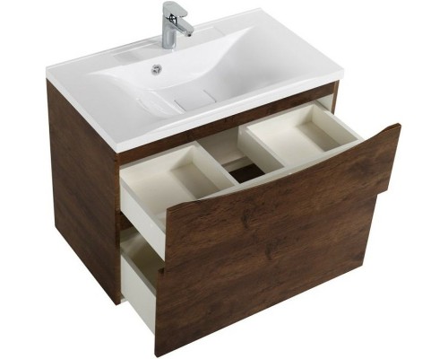 Тумба под раковину BelBagno Marino 80 MARINO-H60-800-2C-SO-RW-P подвесная Rovere Moro