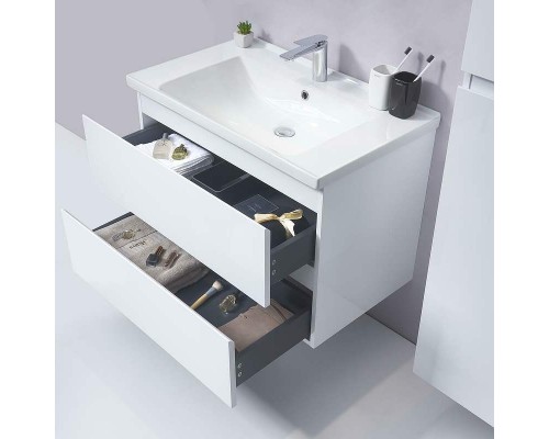 Тумба с раковиной Orans BC-4023W 80 4023800wuv005 Белый глянец