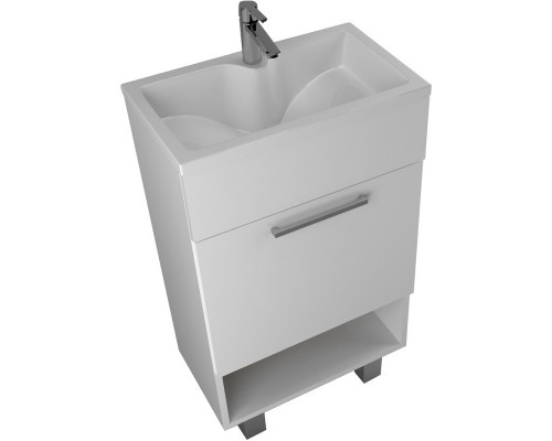 Тумба с раковиной 1MarKa July 50Н У85932 Белый глянец