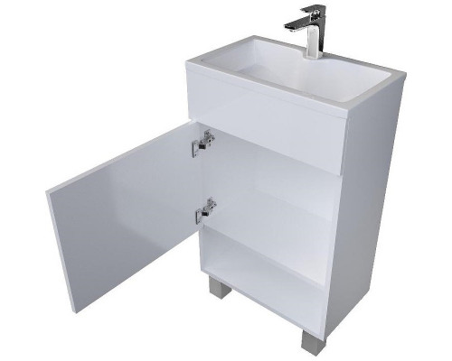 Тумба с раковиной 1MarKa July 50Н У85932 Белый глянец