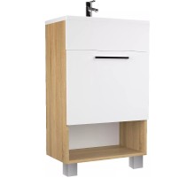 Тумба с раковиной 1MarKa July 50Н У85933 Дуб сонома Белая