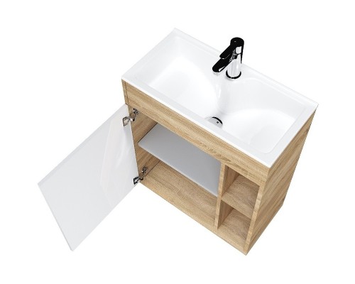 Тумба с раковиной 1MarKa Lido 60Н У83300 Дуб сонома Белый