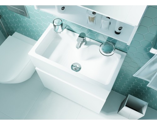 Тумба с раковиной 1MarKa Mira 60Н У83301 Белый глянец