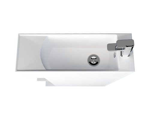 Тумба с раковиной 1MarKa Stretto 60П У94717 подвесная Белый глянец