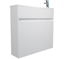 Тумба с раковиной 1MarKa Stretto 80П У92325 подвесная Белый глянец