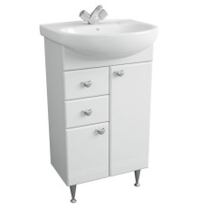 Тумба под раковину 1MarKa Story 55Н L У99315 Белый глянец