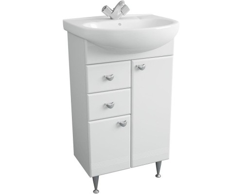 Тумба под раковину 1MarKa Story 55Н L У99315 Белый глянец