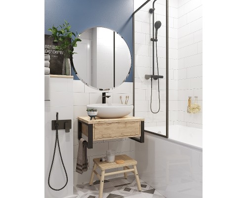 Тумба под раковину 1MarKa Grunge Loft 60П Ц0000001580 подвесная Дуб вотан