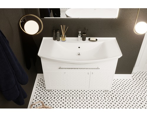 Тумба под раковину 1MarKa Lina Classic New 105Н У94491 Белый глянец