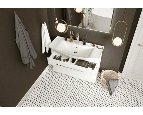 Тумба под раковину 1MarKa Lina Classic New 105Н У94491 Белый глянец