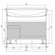 Тумба под раковину 1MarKa Lina Classic New 105Н У94491 Белый глянец