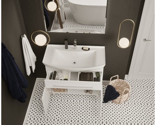 Тумба под раковину 1MarKa Lina Classic New 85Н У94494 Белый глянец
