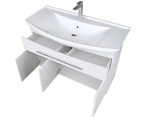 Тумба под раковину 1MarKa Lina New 105Н У94492 Белый глянец