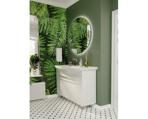 Тумба под раковину 1MarKa Lina New 105Н У94492 Белый глянец