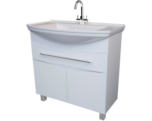 Тумба под раковину 1MarKa Lina New 85Н У94493 Белый глянец