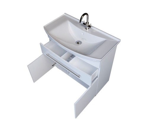 Тумба под раковину 1MarKa Lina New 85Н У94493 Белый глянец