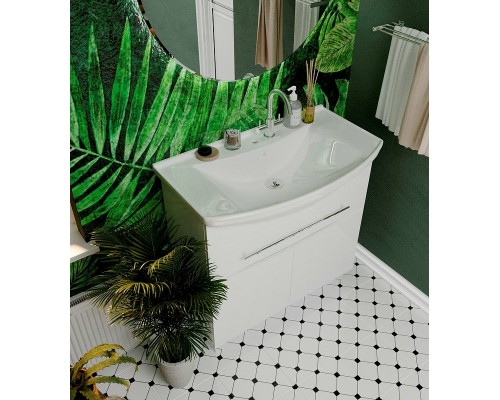 Тумба под раковину 1MarKa Lina New 85Н У94493 Белый глянец