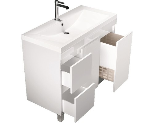 Тумба под раковину 1MarKa Cube 100Н У79527 Белый глянец