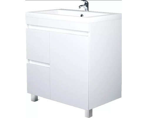 Тумба под раковину 1MarKa Cube 75Н У79532 Белый глянец