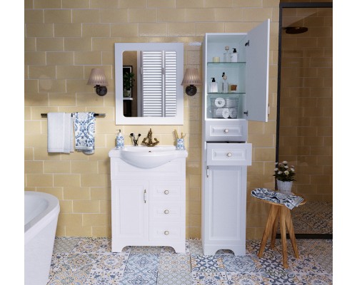 Тумба под раковину 1MarKa Прованс New 65Н У94488 Белый глянец