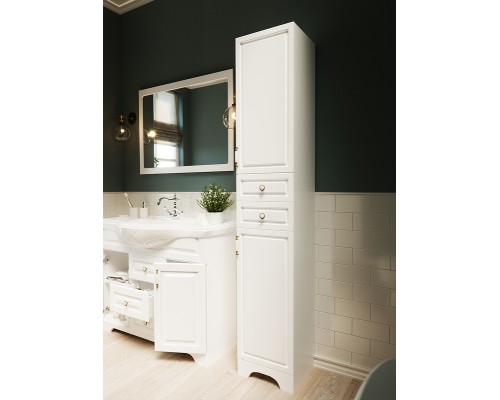 Тумба под раковину 1MarKa Прованс New 80Н У94490 Белый глянец