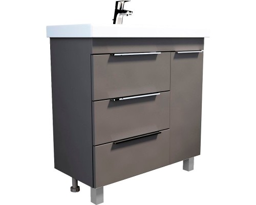 Тумба под раковину 1MarKa Gaula 80Н У92546 Графит матовый