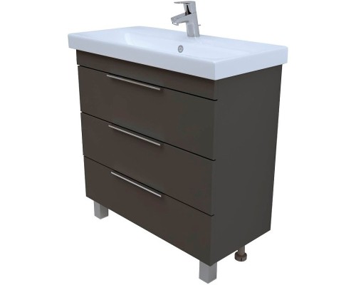 Тумба под раковину 1MarKa Gaula 80Н У92547 Графит матовый