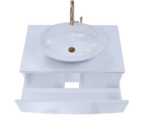 Тумба под раковину 1MarKa Nega 60П Ц0000002812 подвесная Белый глянец