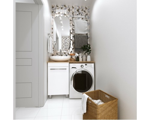 Тумба под раковину 1MarKa Wash 48Н Ц0000002638 Белый глянец