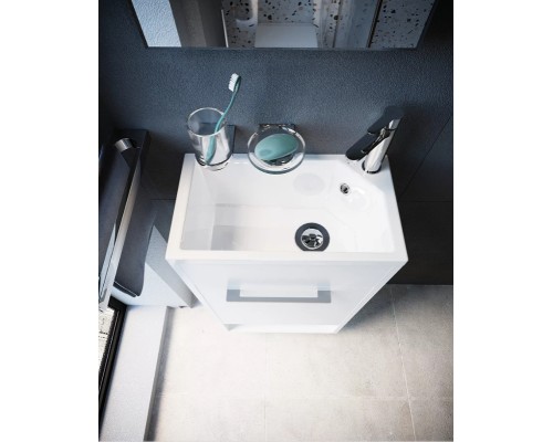 Тумба с раковиной 1MarKa Lira 40Н R У85920 Белый глянец