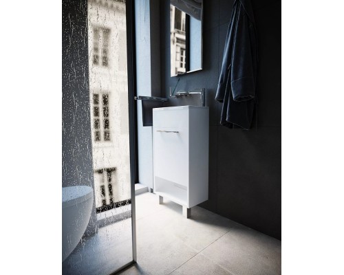 Тумба с раковиной 1MarKa Lira 40Н R У85920 Белый глянец